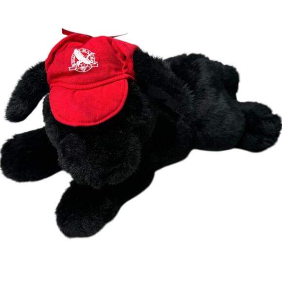 LL Bean Trapper Hat GUND DOG PLUSH 17”Black Labrador Hunting Cap Stuffed Animal - Picture 4 of 11